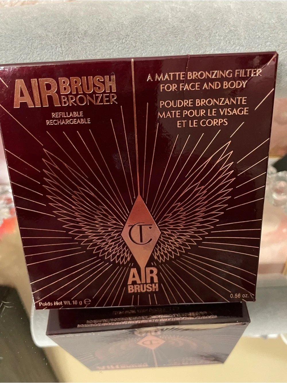 Charlotte Tilbury Airbrush Bronzer - Deep Bronze #4 new